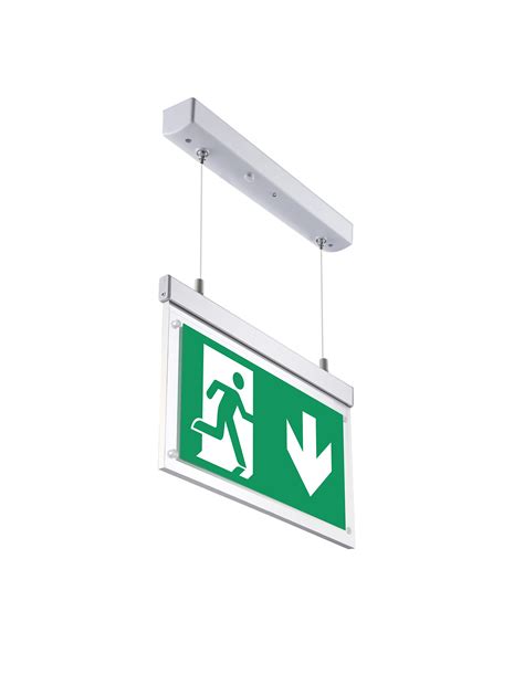 suspended exit sign